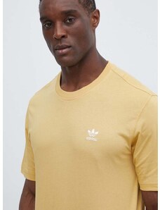 Pamučna majica adidas Originals za muškarce, boja: žuta, bez uzorka, IR9695