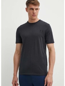 Majica kratkih rukava Under Armour za muškarce, boja: crna, s tiskom, 1326799