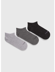 Čarape Calvin Klein 3-pack za žene, boja: siva, 701226677
