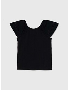 Dječja majica kratkih rukava United Colors of Benetton boja: crna
