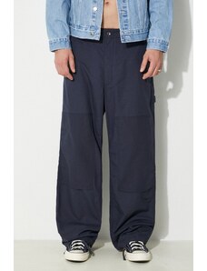 Pamučne hlače Engineered Garments Painter Pant boja: tamno plava, ravni kroj, OR307.CT114