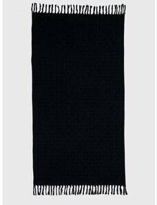 Pamučni ručnik United Colors of Benetton boja: crna