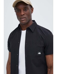 Košulja The North Face M Murray Button Shirt za muškarce, boja: crna, regular, s klasičnim ovratnikom, NF0A879PJK31