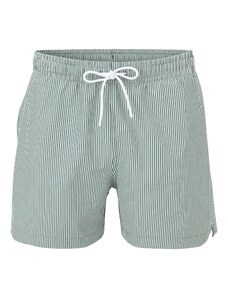 Abercrombie & Fitch Kupaće hlače tamno zelena / bijela