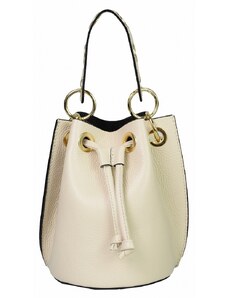 Luksuzna Talijanska torba od prave kože VERA ITALY "Pendula", boja bež, 20x20cm