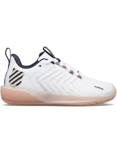 Women's K-Swiss Ultrashot 3 White/Peach EUR 40 Tennis Shoes