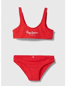 Dječji dvodijelni kupaći kostim Pepe Jeans PEPE SC BIKINI SET boja: crvena