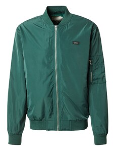 BLEND Prijelazna jakna tamno zelena / prljavo bijela