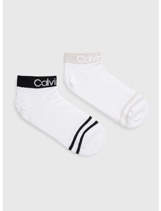 Čarape Calvin Klein 4-pack za žene, boja: bijela, 701220511