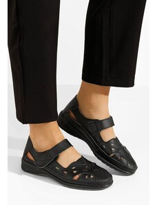 Zapatos Balerinke od prirodne kože Arriana crno