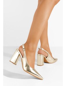 Zapatos Elegantne cipele na petu Omria zlatno