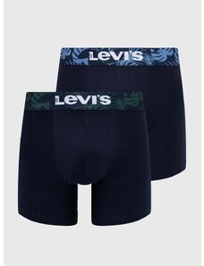 Bokserice Levi's 2-pack za muškarce, boja: tamno plava