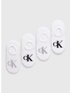 Čarape Calvin Klein Jeans 4-pack za žene, boja: bijela, 701229678