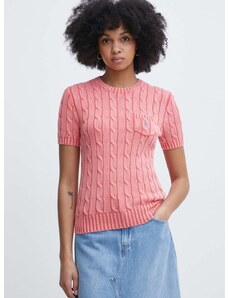 Pamučni pulover Polo Ralph Lauren boja: ružičasta, 211935306