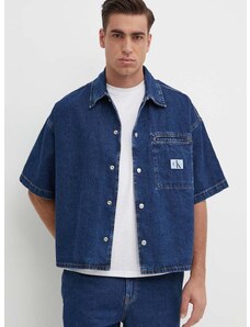 Traper košulja Calvin Klein Jeans za muškarce, relaxed, s klasičnim ovratnikom, J30J324868