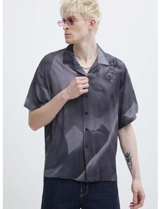 Košulja Vertere Berlin za muškarce, boja: siva, relaxed, VER SH13
