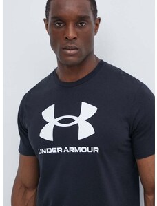 Majica kratkih rukava Under Armour za muškarce, boja: crna, s tiskom