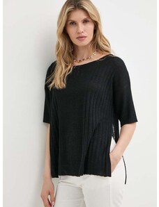 Laneni pulover MAX&Co. boja: crna, lagani, 2416361014200
