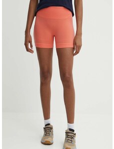 Sportske kratke hlače Icebreaker 260 ZoneKnit Merino Blend Seamless za žene, boja: narančasta, bez uzorka, visoki struk, IB0A56XOB751