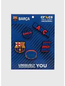 Dječji bedževi za obuću Crocs FC Barcelona 5-pack