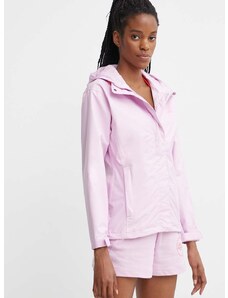Kišna jakna Helly Hansen za žene, boja: ružičasta, prijelazno razdoblje, 62066