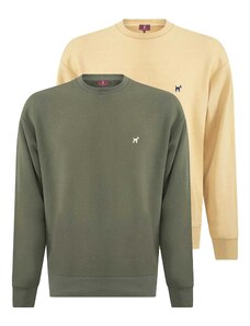 Williot Sweater majica mornarsko plava / žuta / zelena / bijela