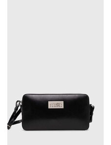 Kožna torba MM6 Maison Margiela Numeric boja: crna, SB6WG0012