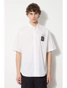 Pamučna košulja Undercover za muškarce, boja: bijela, relaxed, s klasičnim ovratnikom, UC1D4407