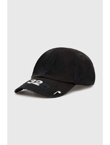 Pamučna kapa sa šiltom 032C 'Multimedia' Cap boja: crna, s tiskom, SS24-A-0020