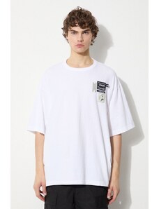 Pamučna majica Undercover Tee za muškarce, boja: bijela, s aplikacijom, UC1D4807.4