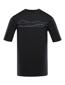 Men's T-shirt made of merino wool ALPINE PRO WOOLEN 2 black