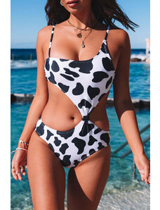 Trgomania Cow Animal Print One-piece Swimsuit