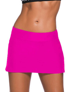 Trgomania Plus Size Rosy Skirted Swim Bikini Bottom