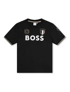 Dječja majica kratkih rukava BOSS boja: crna, s tiskom, J50659