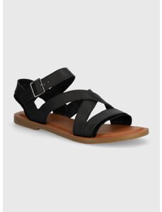 Kožne sandale Toms Sloane za žene, boja: crna, 10020800