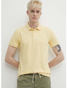 Polo majica Hollister Co. za muškarce, boja: žuta, bez uzorka