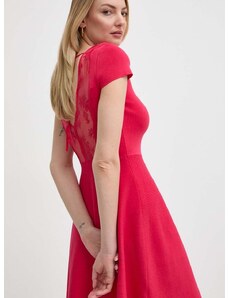 Haljina Morgan RMBELLE boja: ružičasta, mini, širi se prema dolje, RMBELLE