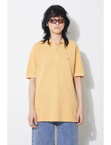 Pamučna polo majica Lacoste boja: narančasta, bez uzorka, PH3450 S0I