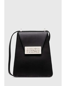 Kožna torba MM6 Maison Margiela Numbers Vertical Mini Bag boja: crna, SB5WG0018
