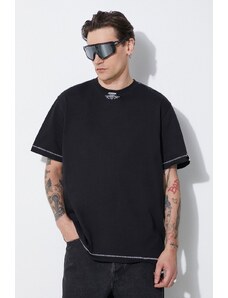 Majica kratkih rukava Ader Error Tee za muškarce, boja: crna, bez uzorka, BN01SSTS0103