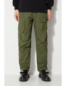 Hlače Maharishi Veg Dyed Cargo Track Pants Japanese za muškarce, boja: zelena, ravni kroj, 5040.OLIVE