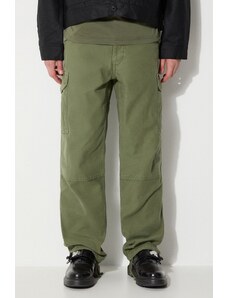 Pamučne hlače Filson Field Cargo Pants boja: zelena, cargo kroj, FMPAN0016