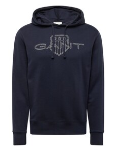 GANT Sweater majica tamno plava / bijela