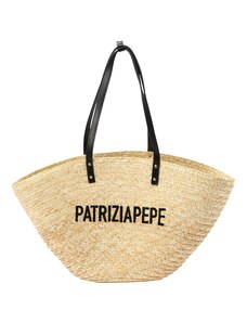 PATRIZIA PEPE Shopper torba pijesak / crna