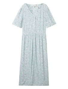 TOM TAILOR Ljetna haljina morsko plava / svijetloplava / bijela