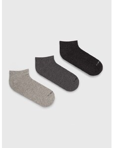 Čarape Calvin Klein 3-pack za muškarce, boja: siva, 701226675