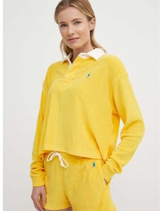 Majica dugih rukava Polo Ralph Lauren za žene, boja: žuta, 211936223