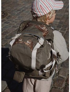 Dječji ruksak Konges Sløjd boja: smeđa, veliki, s tiskom