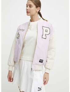 Dvostrana bomber jakna Puma PUMA X SOPHIA CHANG za žene, boja: ružičasta, 624627