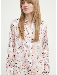 Košulja Bruuns Bazaar PellitoryBBCorinna shirt za žene, boja: ružičasta, regular, s klasičnim ovratnikom, BBW3983